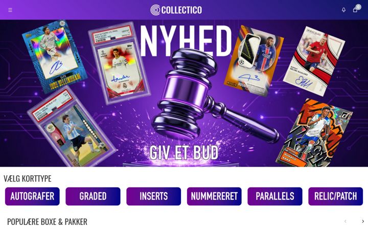 Screenshot of collectico.dk