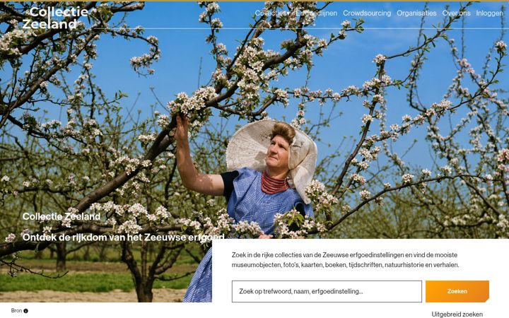 Screenshot of collectiezeeland.nl