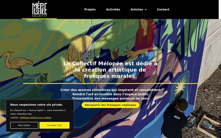 Screenshot of collectif-melopee.fr