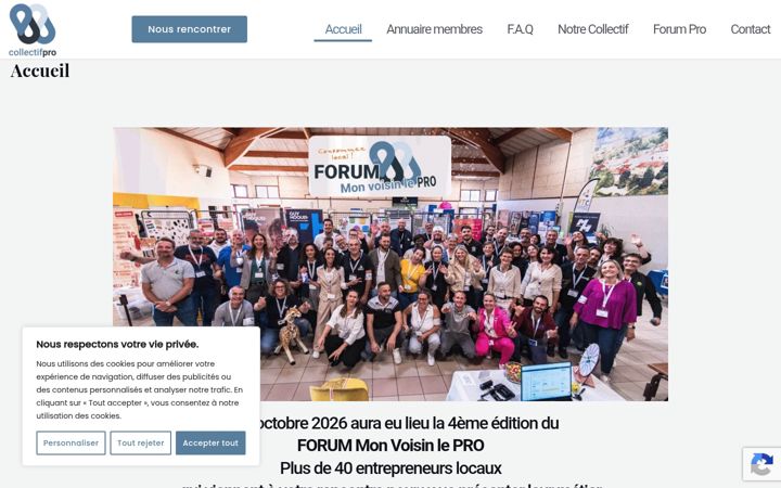 Screenshot of collectif-pro.fr