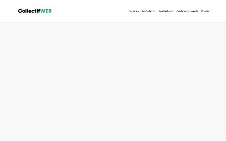 Screenshot of collectif-web.ca
