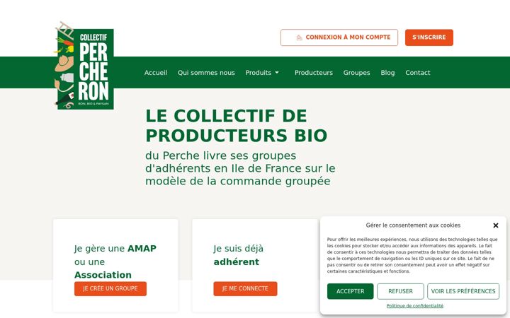 Screenshot of collectifpercheron.fr