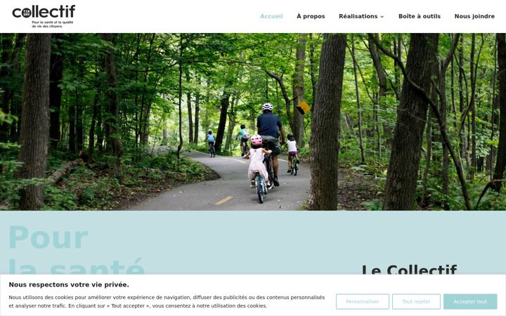 Screenshot of collectiftir-shv.ca