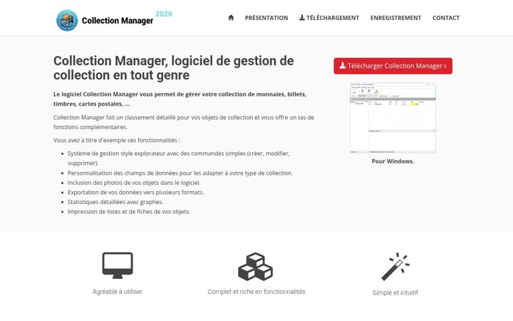 Screenshot of collection-manager.net