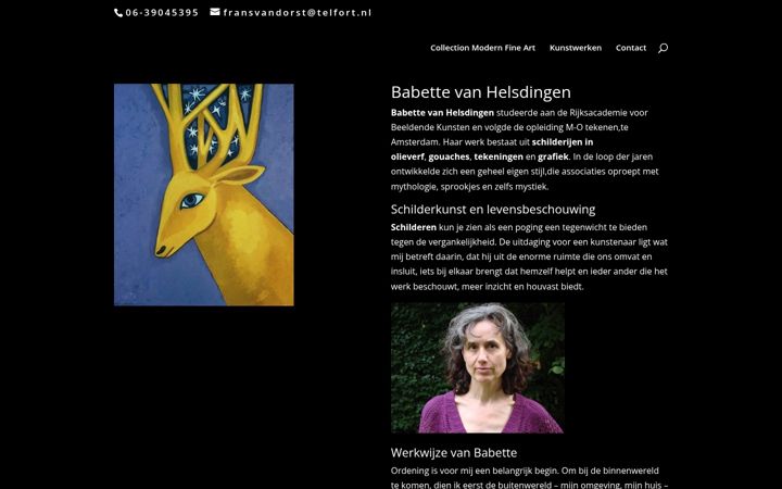 Screenshot von collection-modern-fine-art.nl