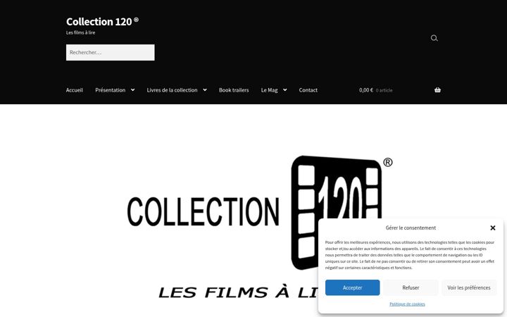 Screenshot of collection120.com