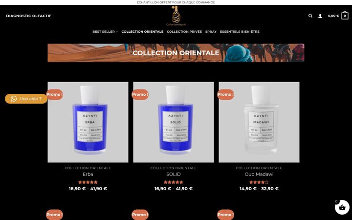 Screenshot di collectionazynti.fr