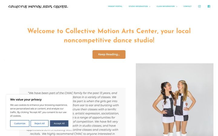 Screenshot of collective-motion.com