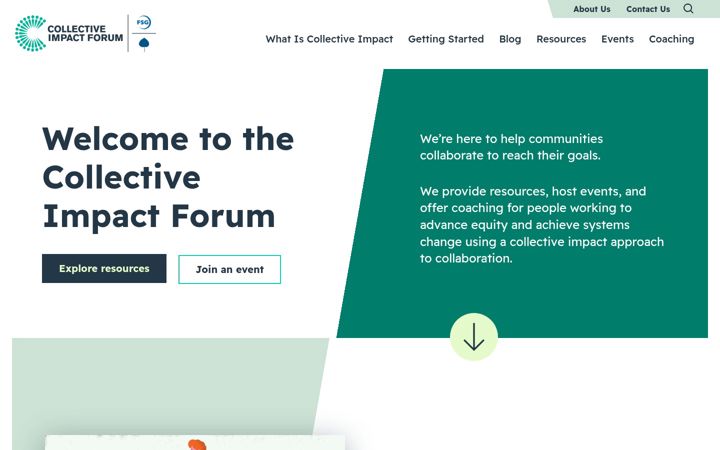 Screenshot of collectiveimpactforum.org