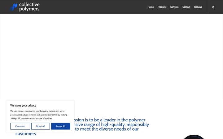 Screenshot of collectivepolymers.com