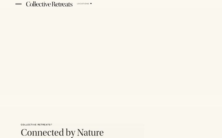 Screenshot of collectiveretreats.com
