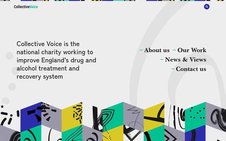 Ekrano kopija collectivevoice.org.uk