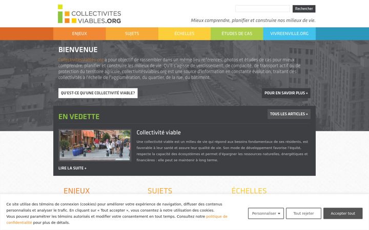 Screenshot of collectivitesviables.org