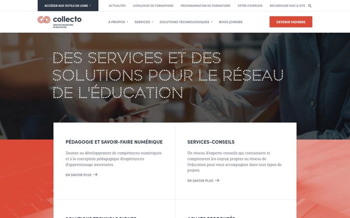 Screenshot of collecto.ca