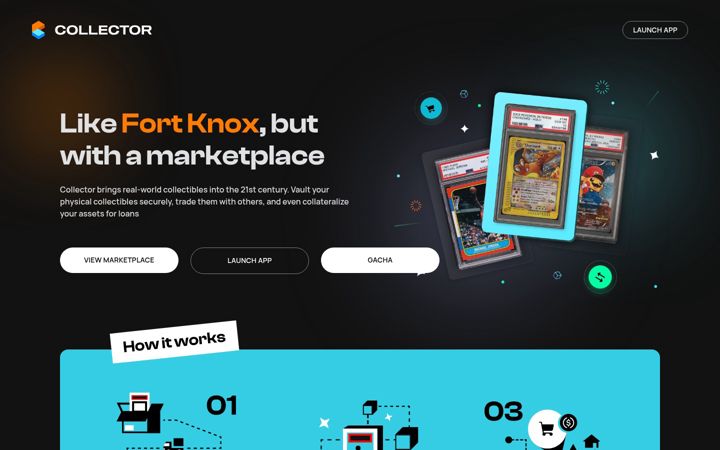 Screenshot of collectorcrypt.com