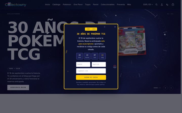 Screenshot of collectowny.com