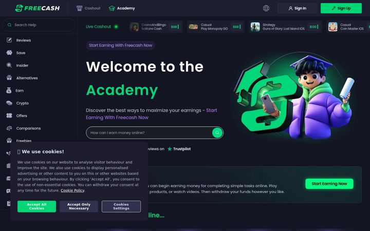Screenshot of collectskins.com