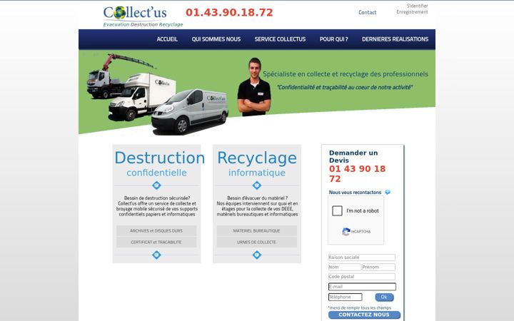 Screenshot of collectus.fr