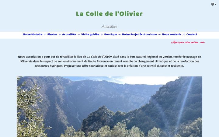 Screenshot of colledelolivier.org