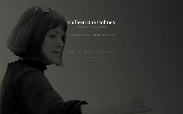 Screenshot of colleen-rae-holmes.com