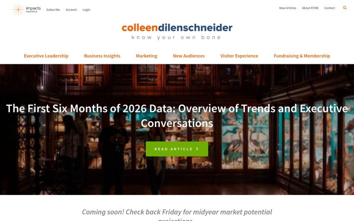 Screenshot von colleendilen.com