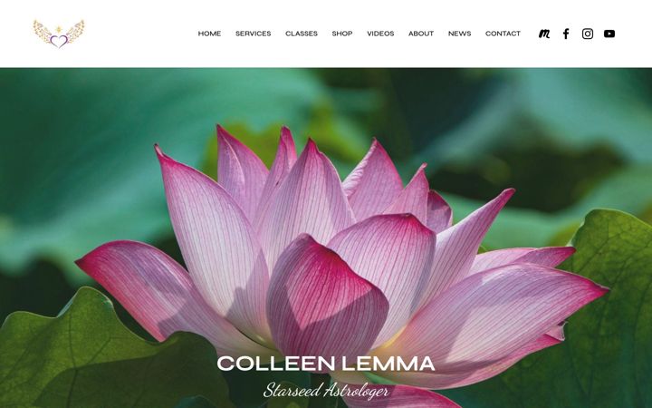 Screenshot of colleenlemma.com