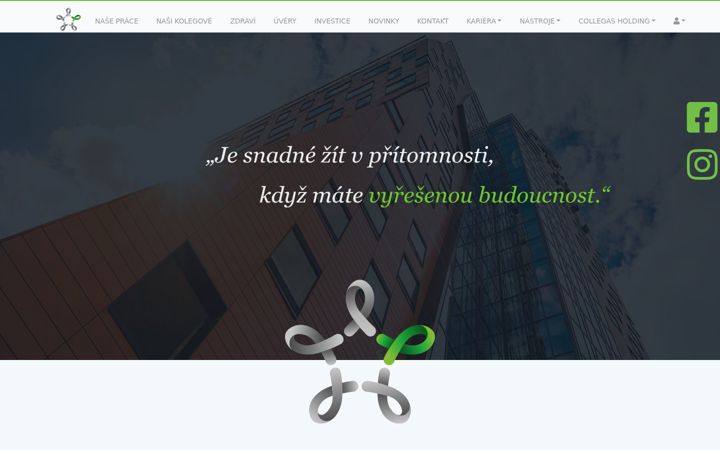 Snimka zaslona za collegas.cz