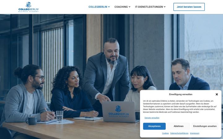 Screenshot of collegberlin.de