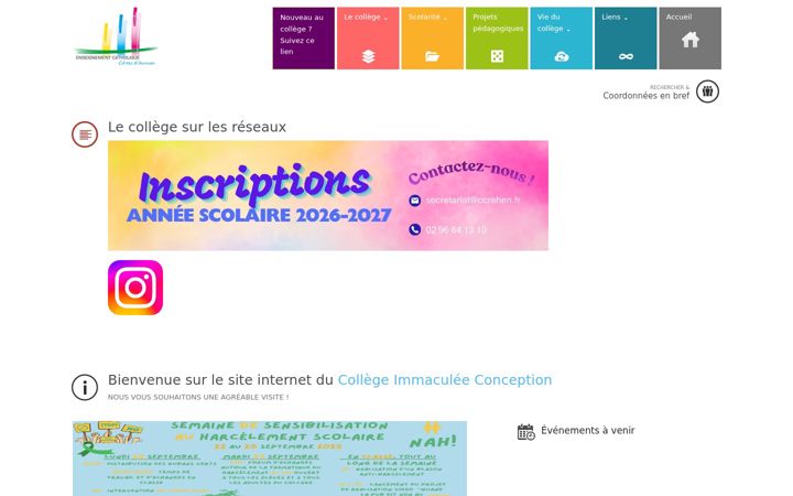 Screenshot of college-crehen.fr