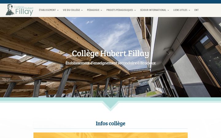 Screenshot di college-hubert-fillay.fr