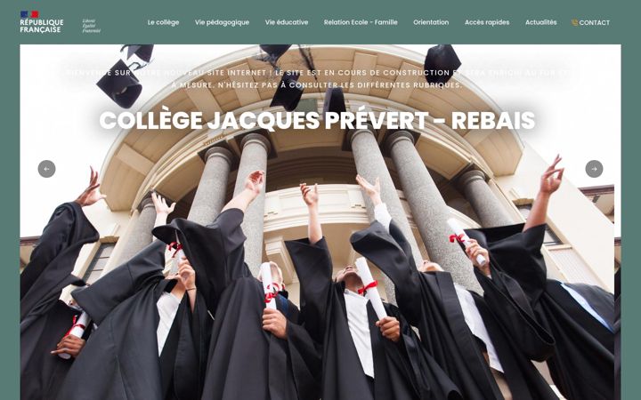 Screenshot of college-prevert-rebais.fr