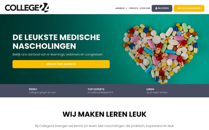 Screenshot of college24.nl