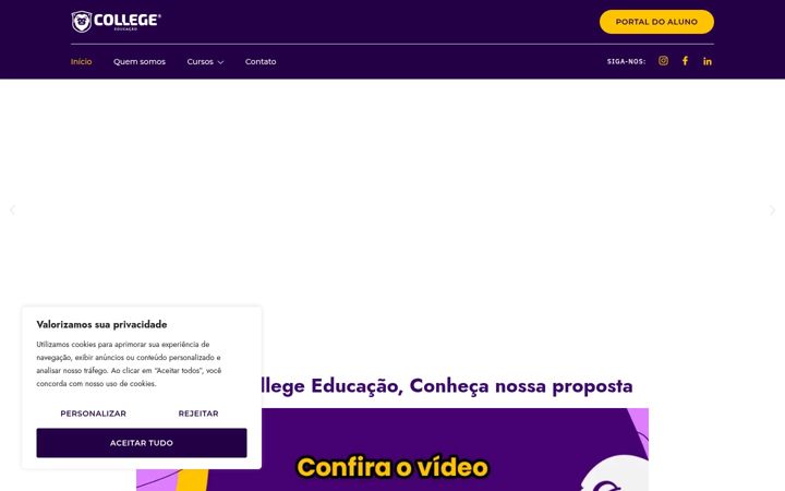 Screenshot van collegeeducacao.com.br