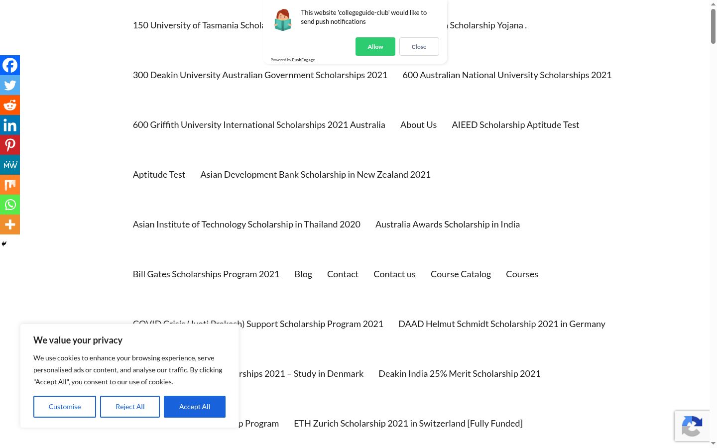 Screenshot tal-banner tal-kunsens muri qabel kwalunkwe interazzjoni