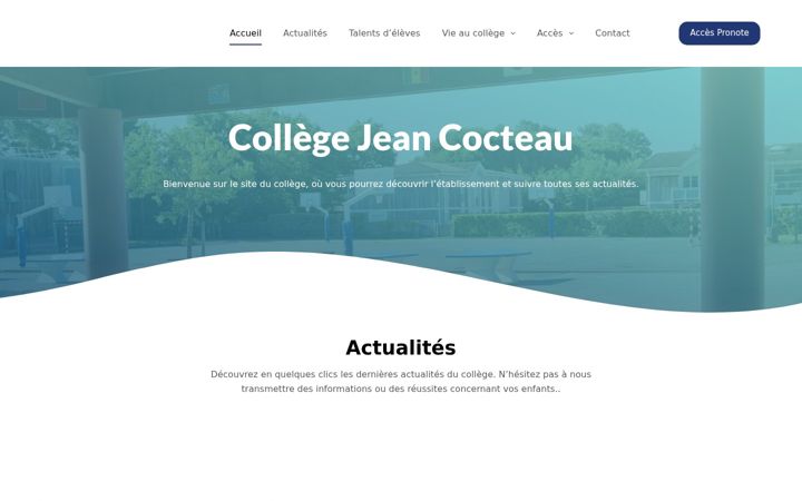 Képernyőkép: collegejeancocteau.fr