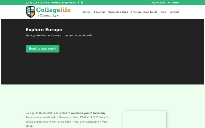 Screenshot of collegelife.de