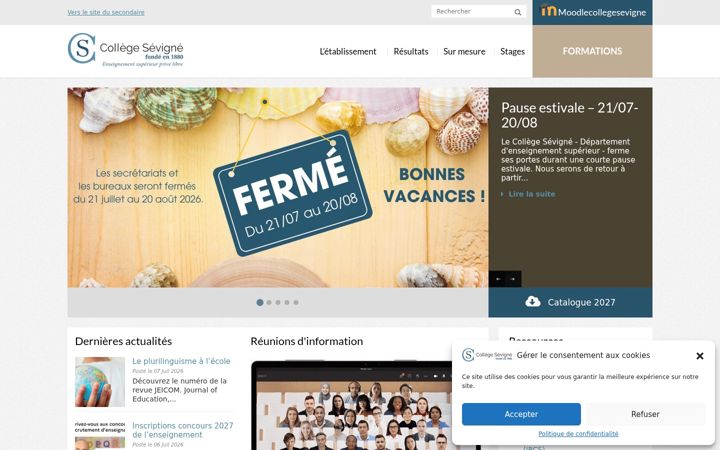 Képernyőkép: collegesevigne.fr