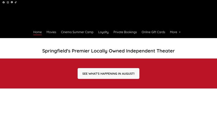 Screenshot of collegestationtheaters.com