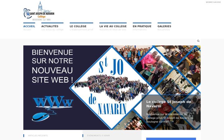 Screenshot of collegestjonavarin.fr