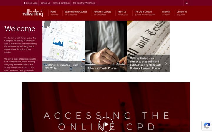 Screenshot von collegewillwriting.co.uk