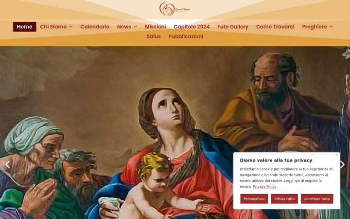 Skärmbild av colleginesacrafamiglia.it