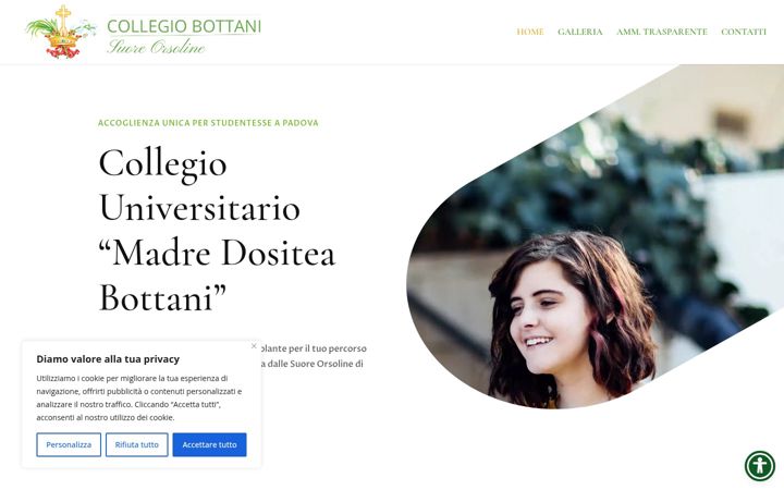 Screenshot stránky collegiobottani.it