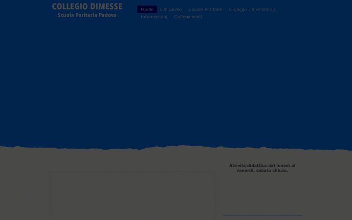 Screenshot of collegiodimesse.it