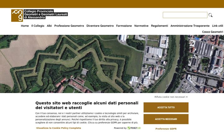 Skärmbild av collegiogeometri.al.it