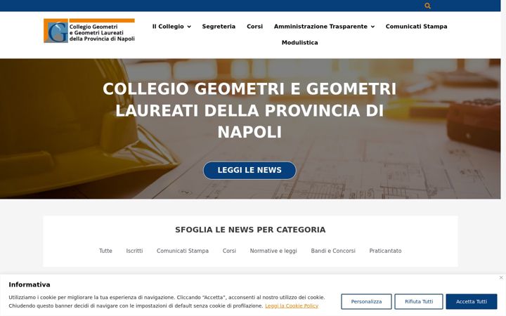 Skärmbild av collegiogeometri.na.it
