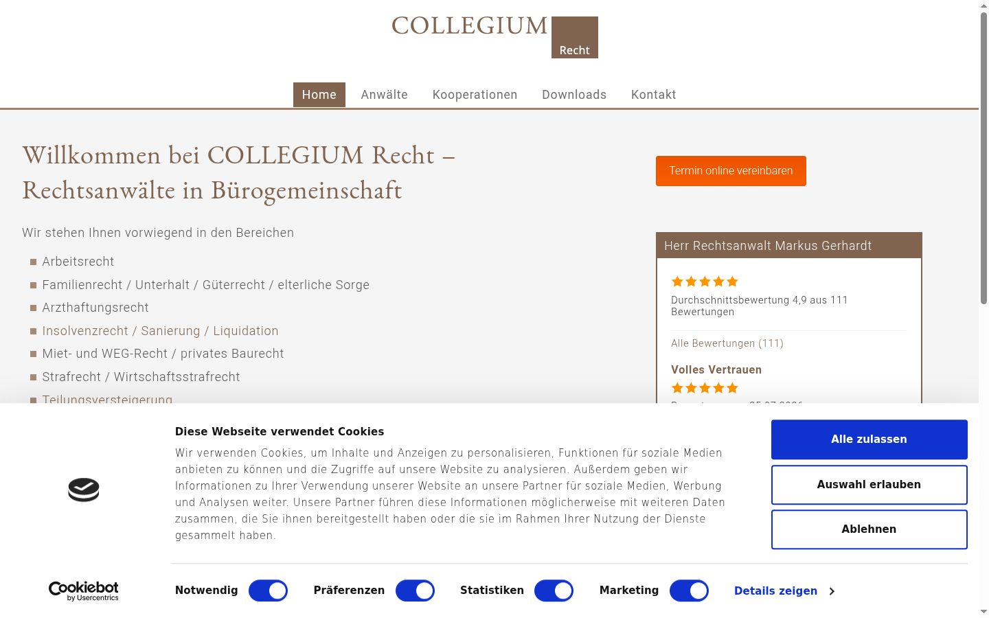 Screenshot tal-banner tal-kunsens muri qabel kwalunkwe interazzjoni