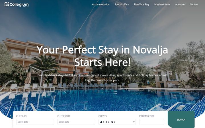 Screenshot of collegiumtravel.eu