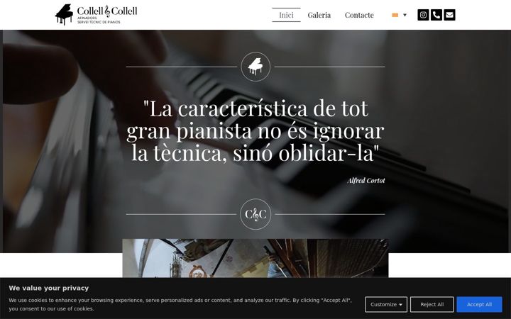 Screenshot of collellafinadors.com