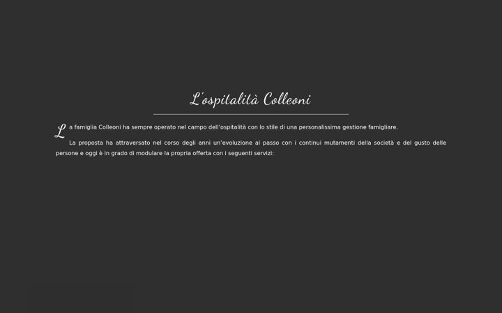Screenshot of colleoniospitalitadautore.it