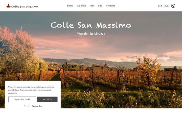 Screenshot of collesanmassimo.com